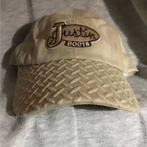 Justin Boots Beige Hat OSFM